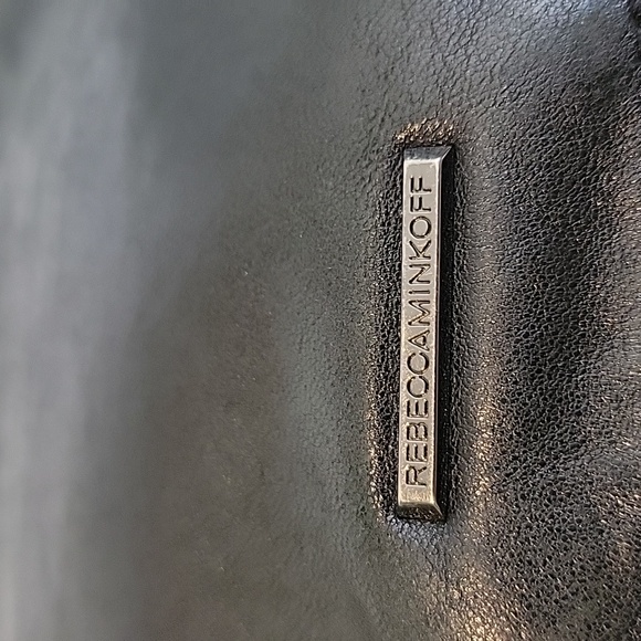 Black Studded Leather Crossbody Bag - Picture 11 of 13